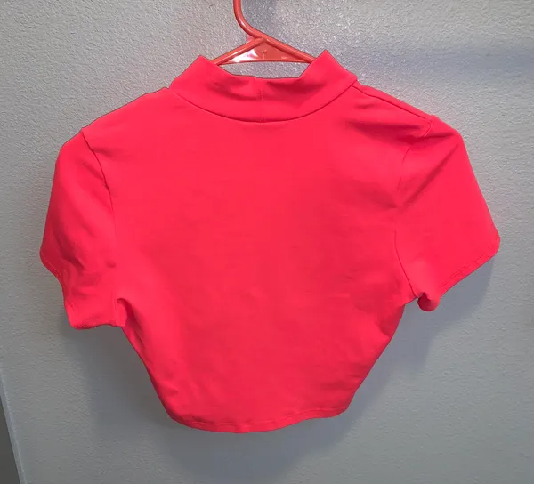 Windsor Neon/Hot Pink Crop Top US M - Image 2