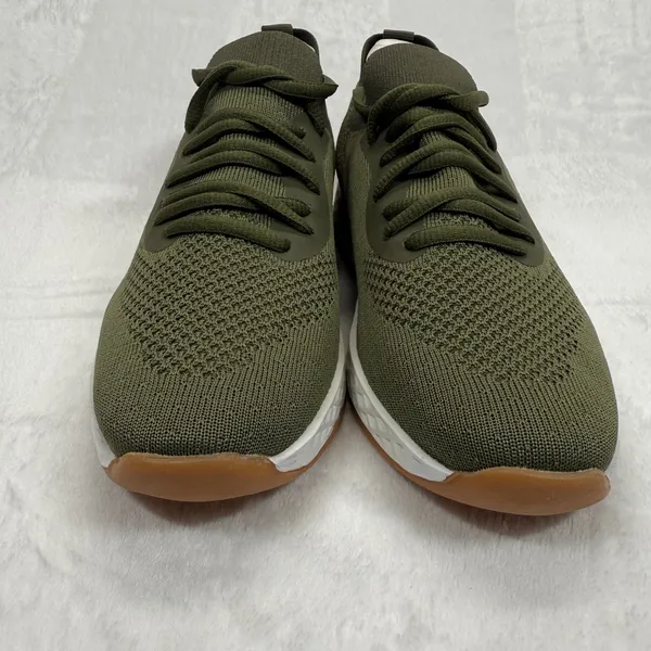 J/Slides Urban‎ Sport Knit Sneakers Olive Green Lightweight Shoes Size 7.5 - Image 3