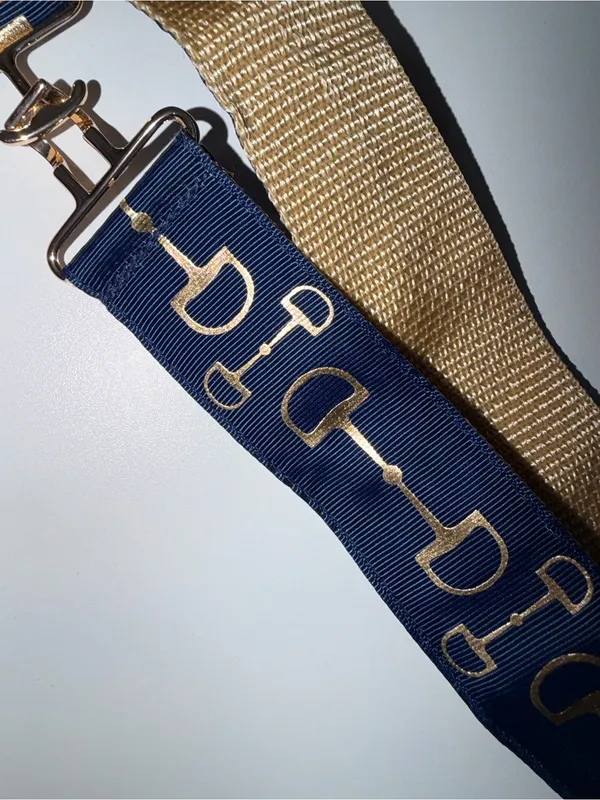 Navy and‎ Gold Horsebit Strap - Image 2