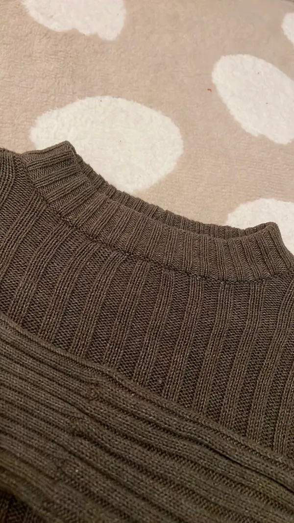 American Eagle ribbed knit cropped sweater - Image 2
