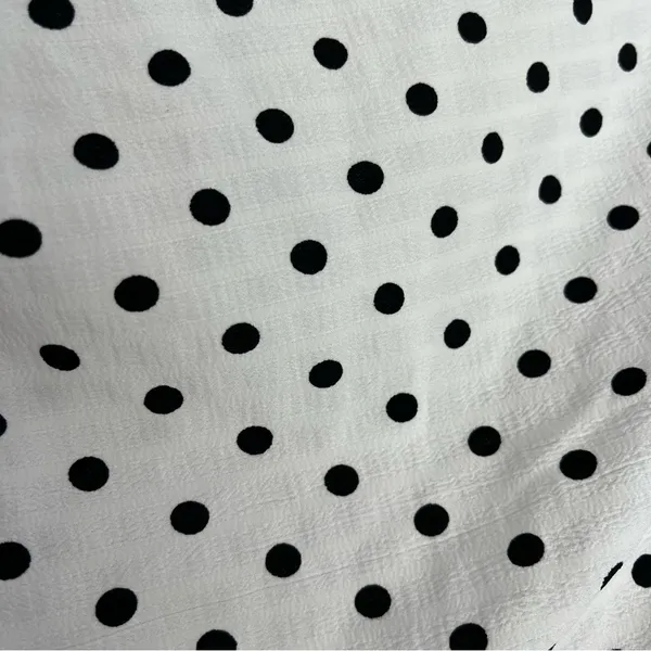 NWT Petal + Pup Tegan ruffle mini skirt polka dots size 12 white black - Image 7