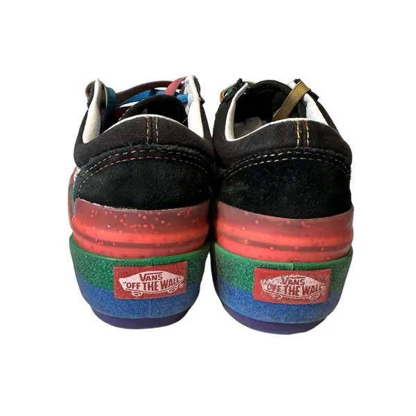 Vans Old Skool Stacked Glitter Rainbow Platform Men's Size 4 Women's Size 5.5 - Image 6