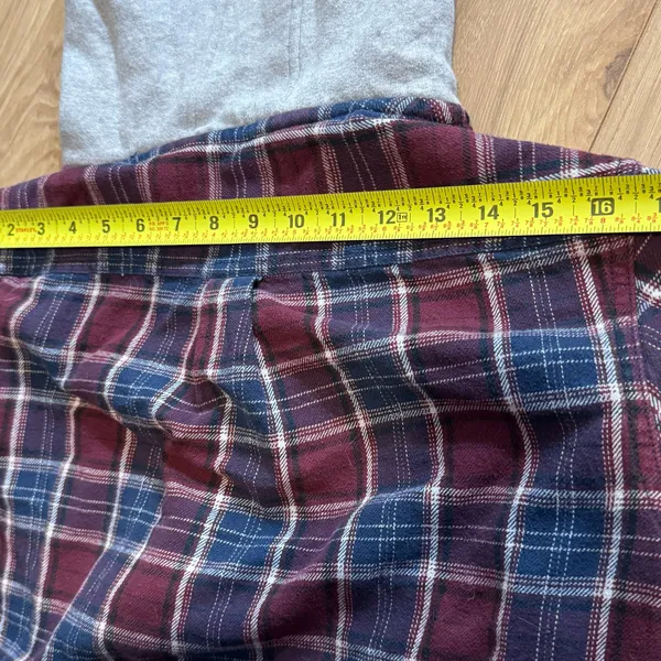 Vans Blue & Maroon Plaid Hooded Shacket • Small Pre-owned In great condition! - Image 7