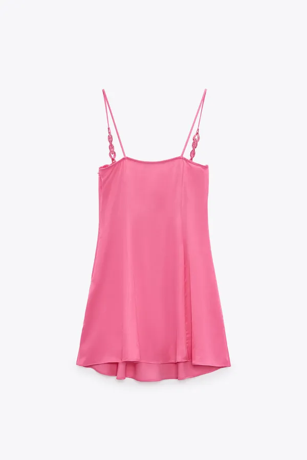 ZARA Satin Effect Summer Cocktail Party Summer Dress - Image 5