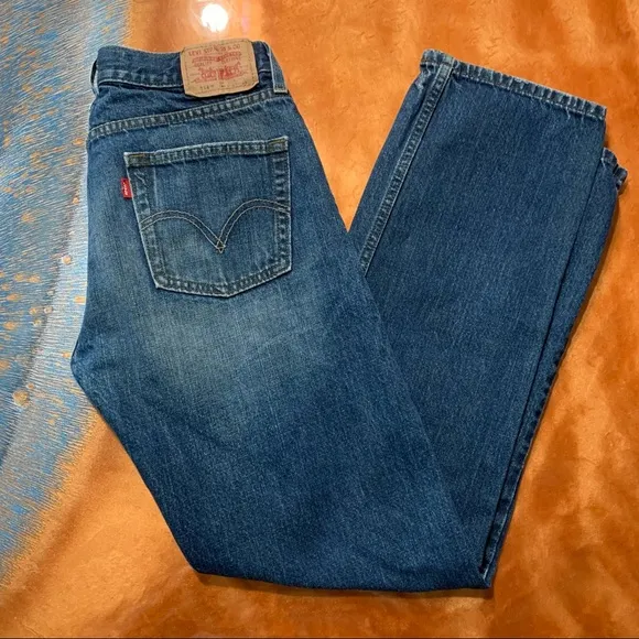Vintage Levis 514 Jeans Red Tab Slim Straight - Image 2