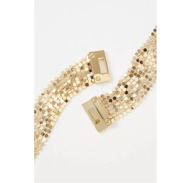 Free People Magic Choker Necklace in Gold NWT Sparkle Shine Layering Statement - Image 2