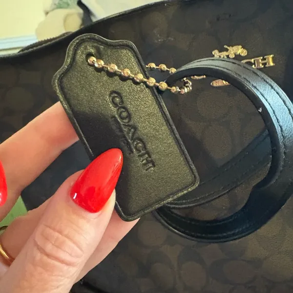 Coach Black and Brown Signature Tote SOLD - Image 3