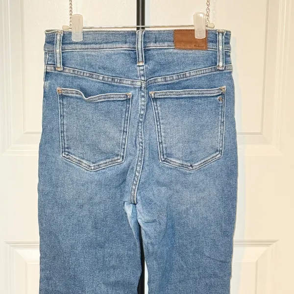 Madewell The Perfect Vintage Jean Straight Leg Medium Wash Blue Denim Womens 27P - Image 4