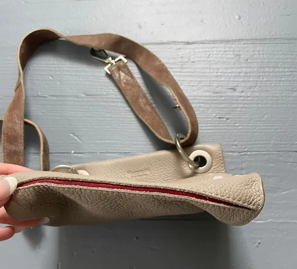 Hammitt Gray Leather Tony SML Crossbody Purse - Image 3