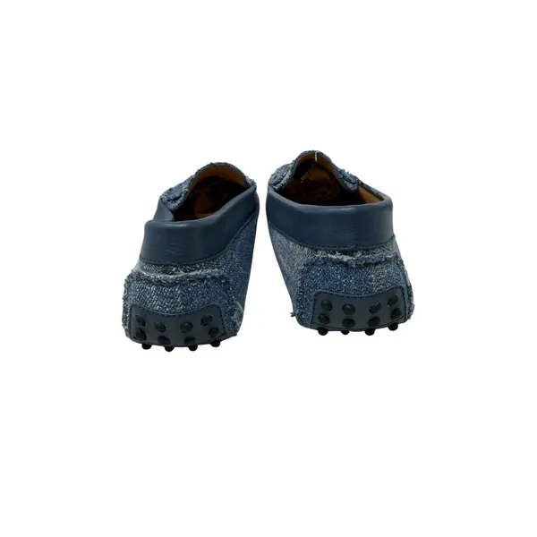 M.Gemi The Pastoso Distressed Denim Penny Driving Loafers Blue Size 35.5 US 5.5 - Image 5