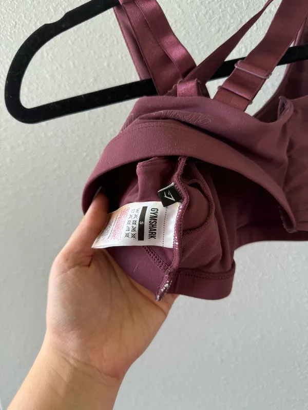 Gymshark Maroon Sports Bra - Image 3