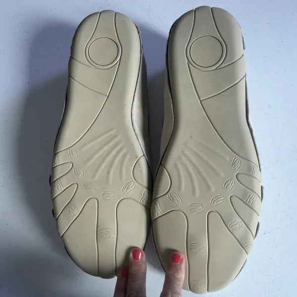 Dbeck AirWalker Comfortable Flexible Beige Leather Walking Shoes Women 10.5 44 - Image 6