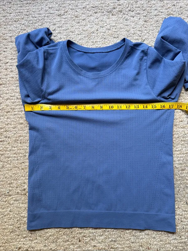 Long Sleeve Crewneck Top in Dusty Blue - Image 6