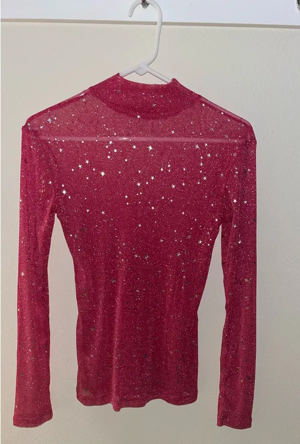 Amazon Glittery Sheer Top - Image 4