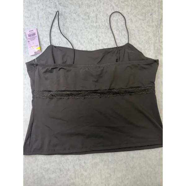 Wild Fable‎ Espresso Brown Lace Trim Cami Top Espresso Large NWT TART1042J - Image 7