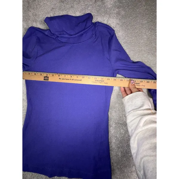 free people intimately purple bell sleeve turtleneck M Long Sleeve Shirt Blouse - Image 10