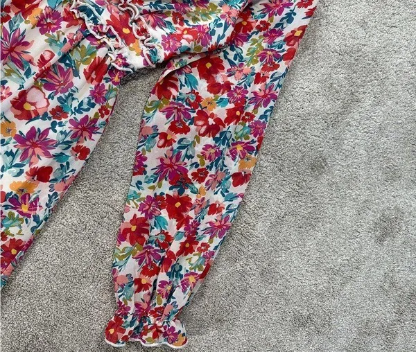 bohme Women’s Kendal Floral Maxi Dress Longsleeve V-Neck in Multicolor Size XS - Image 7