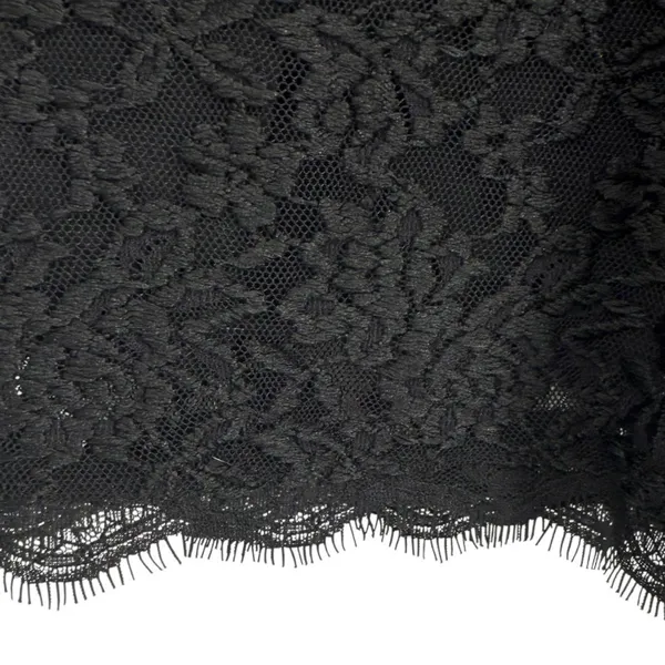 Adrianna Papell Black Lace Long Sleeve Sheath Dress Size 4 Whimsigoth Romantic - Image 9