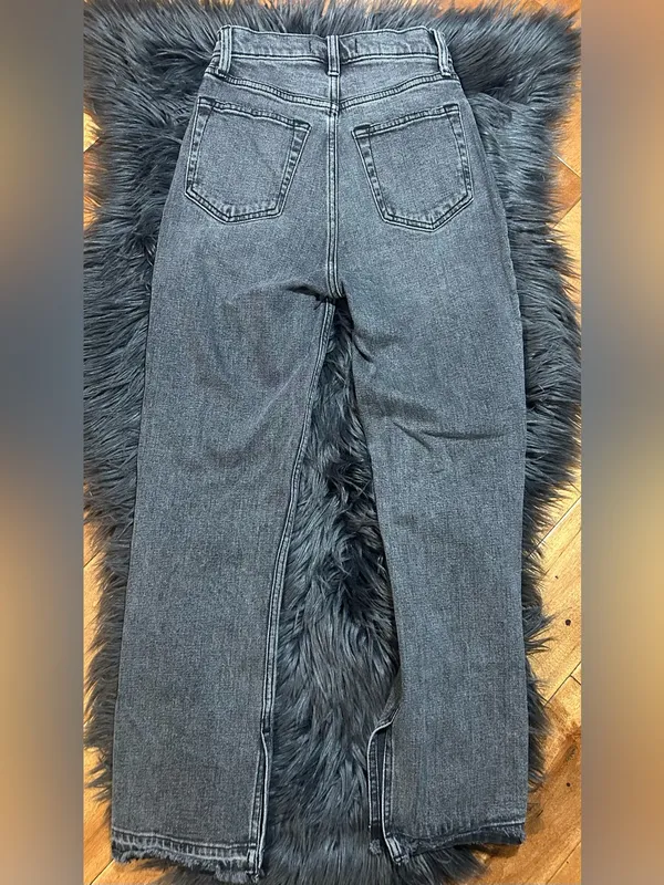 Abercrombie & Fitch The Ankle Straight Ultra High Rise Jean Sz 24/00R - Image 4