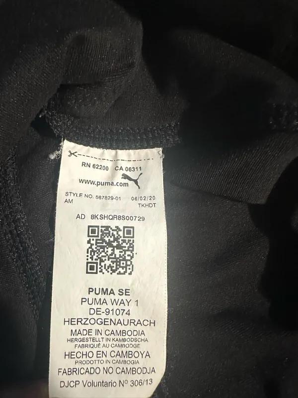 Puma women Black Jogger Sweatpants with White Logo - Image 5