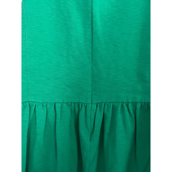 J.Crew Womens Kelly‎ Green Sleeveless Fit and Flare Textured Slub Knit Dress M - Image 8