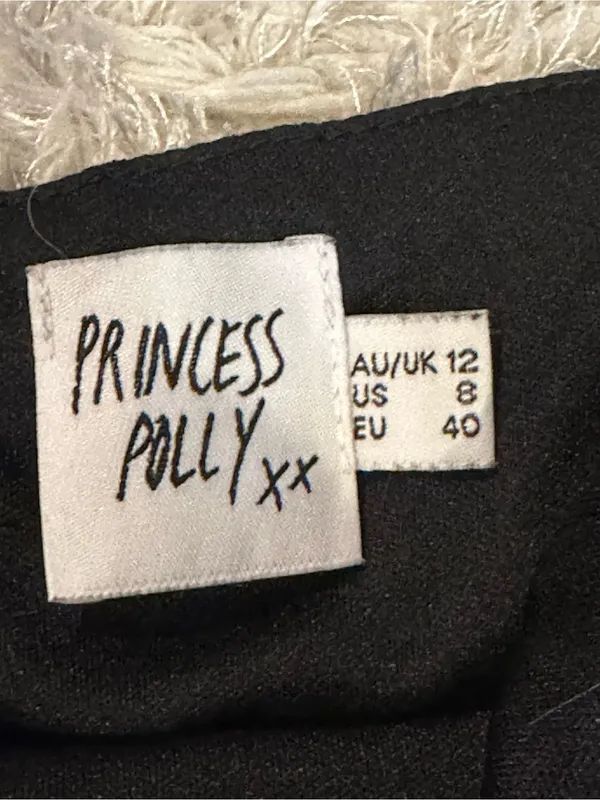 Princess Polly Black Mini Wrap Sundress - Image 4