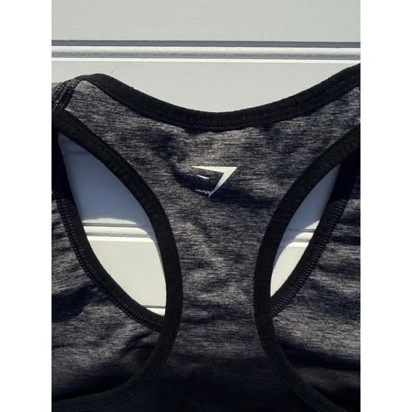 Gymshark Sports Bra Womens Small Black Racerback Athletic Workout Gym - Image 4