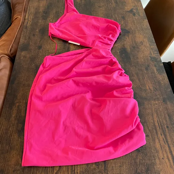 ZARA Ruched Cutout Dress - Image 10