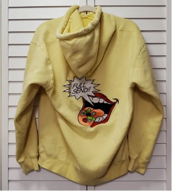 Nelk boys full send hoodie Yellow Size M - Image 4