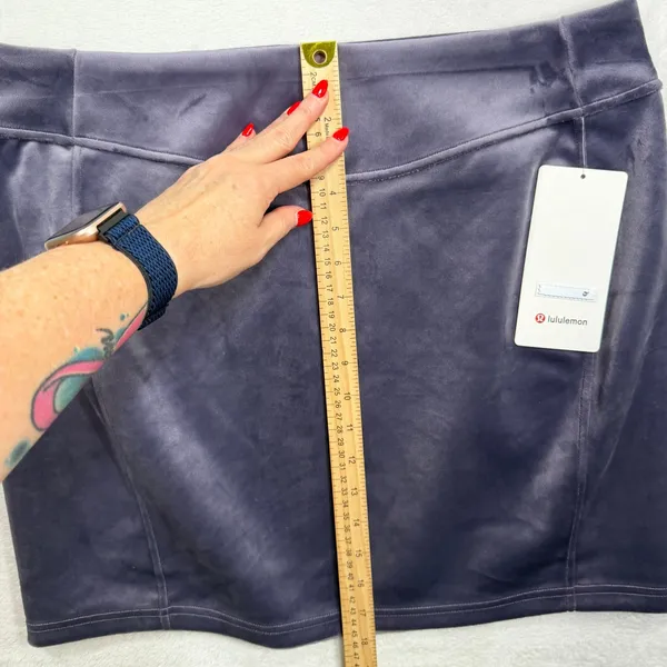 lululemon XL Scuba High Rise Mini Skirt Velvet Nightfall Purple Nulu W8AL9S - Image 11