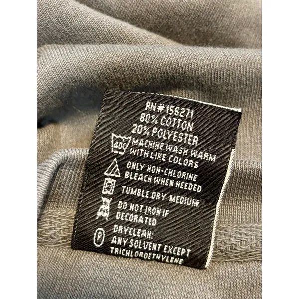 Oversized Softball Sweatshirt Gray White Colorblock Size Medium Pullover Comfy - Image 6