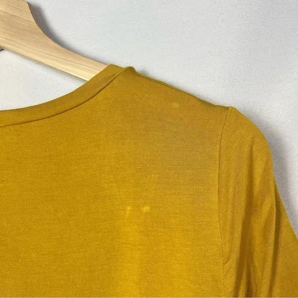 Modcloth‎ Golden Yellow What's the Hap Short Sleeve T-Shirt M - Image 6