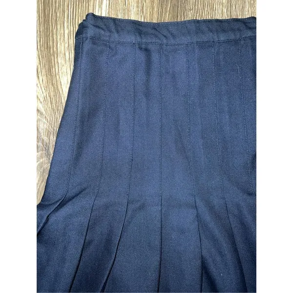 Lands End Blue Pleated Skirt size 16 - Image 6