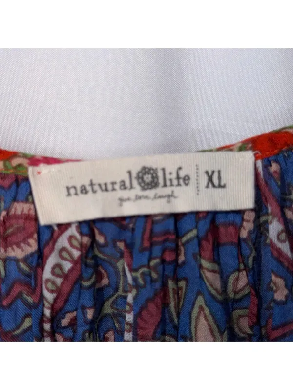 Natural Life Boho Paisley Peasant Top Size XL - Image 7