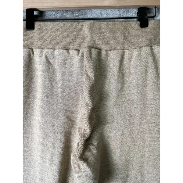 Varley Amberley Pant Pleated Sweatpants Women's Tan Heather Knit Joggers Small - Image 4