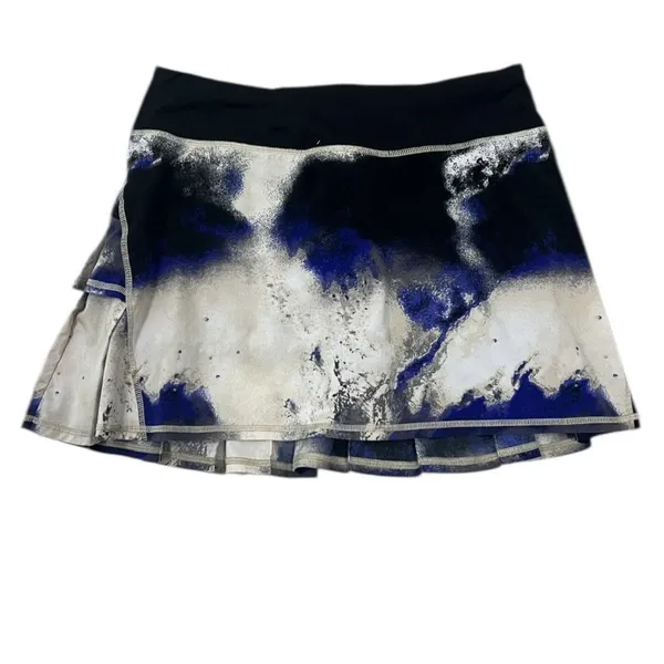 Lululemon Pace Setter Milky Way Skort Skirt Blue Purple Galaxy Marble 14" Size 6 - Image 7