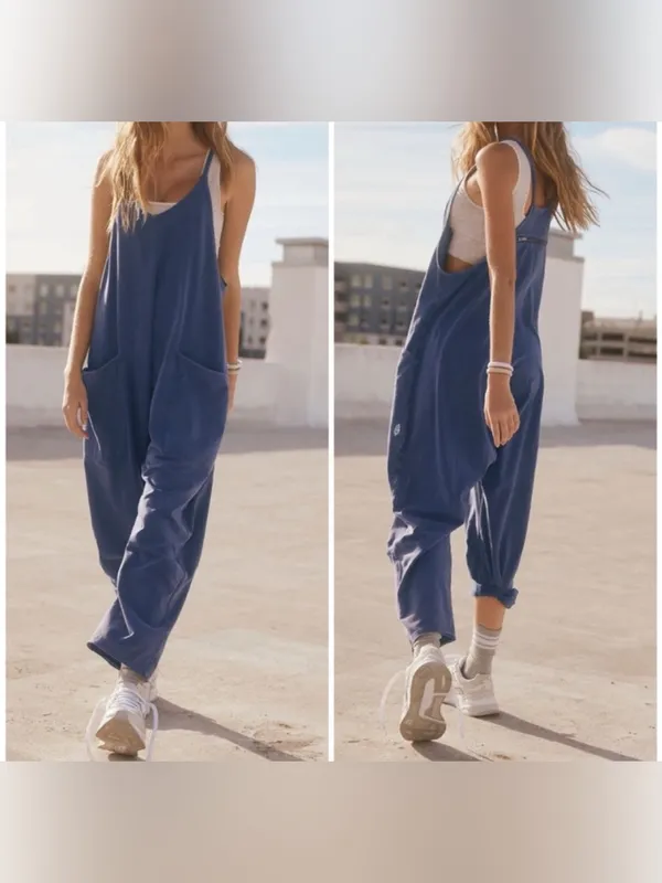 NWOT Free People FP Movement Hot Shot Onesie - supernova navy blue - Large - Image 2