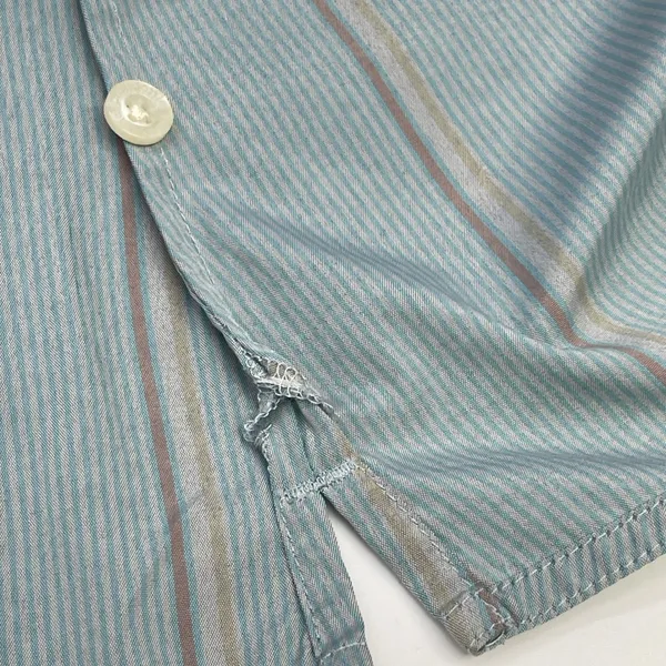 Patagonia Womens La‎ Reina Button Down Shirt Size 8 Striped Hiking Gorp Granola - Image 13