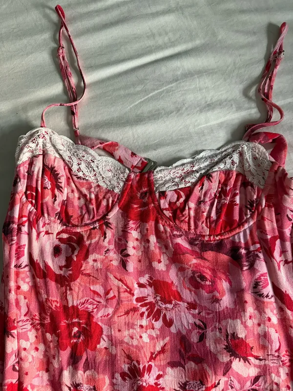 Le lis Pink floral midi dress - Image 3