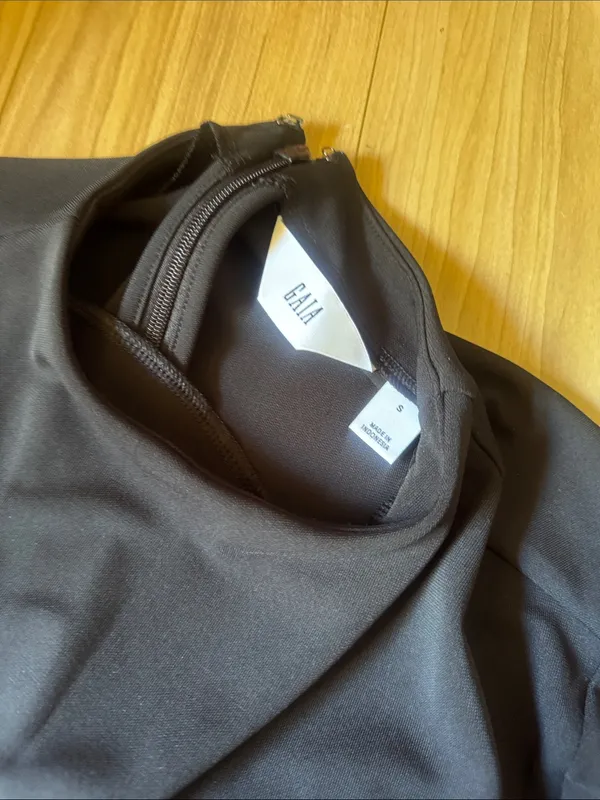 Cult Gaia x Gap Black Long Sleeve Cut-Out Dress Size - Image 4