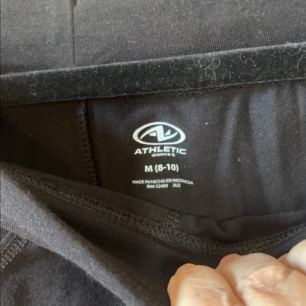FINAL MARKDOWN Athletic works Black Drawstring Pants medium - Image 3
