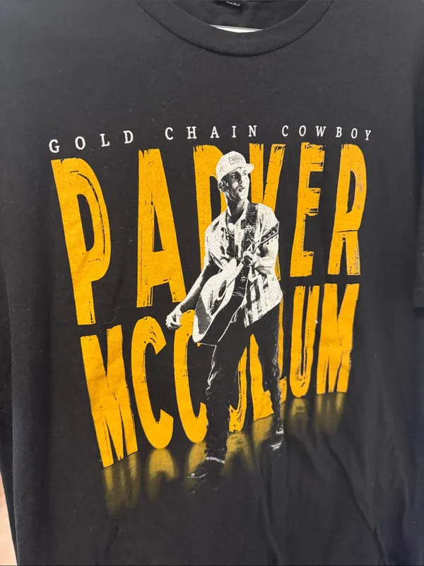 Parker McCollum "Gold Chain Cowboy" Tour T-Shirt – Size XL - Image 4