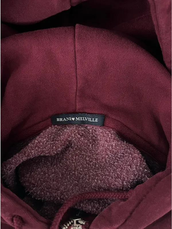 Brandy Melville Jacket Zip-Up Cropped - Image 5
