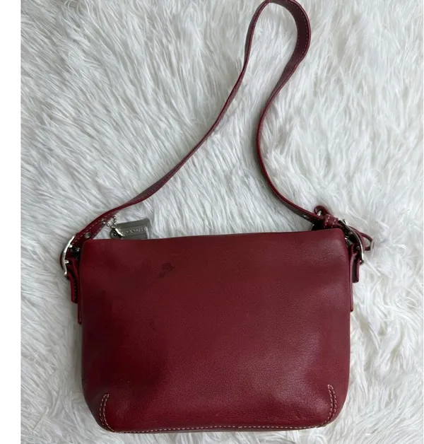 Vintage COACH y2k Red Demi Legacy Mini Duffle bag - Image 2