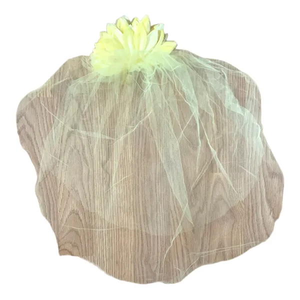 ILGWU pale yellow three piece dress 60 70 small medium lace hair pics - Image 5