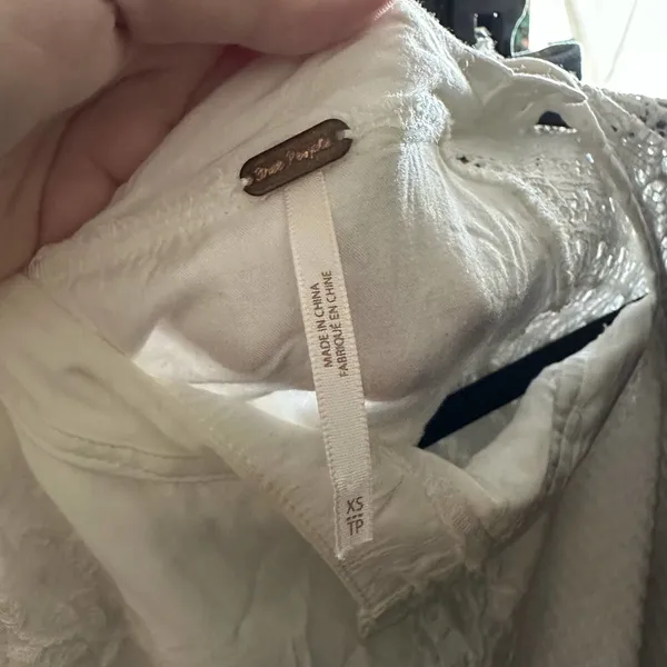 Free People Sweetest Thing Thermal Top White Size XS - Image 4