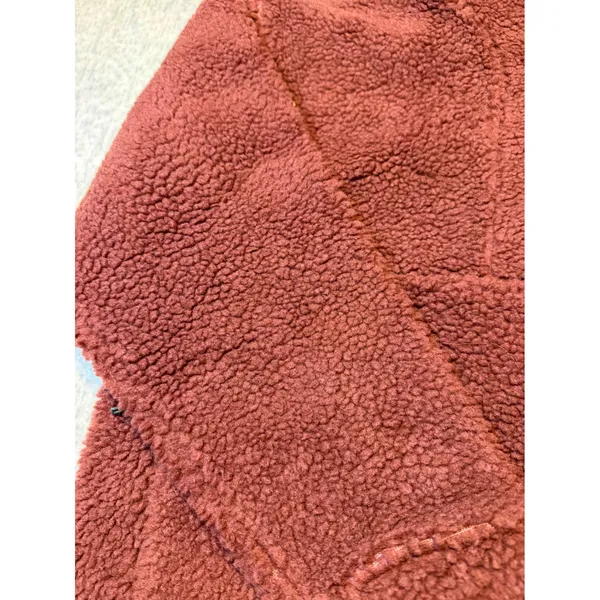 Alpine Design Womens M‎ Sherpa Fleece Pullover Quarter Snap Neck Dark Auburn NWT - Image 2