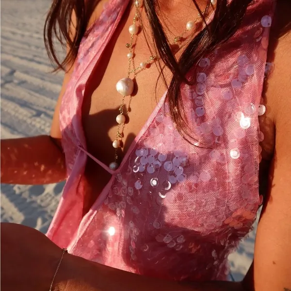 Skull House Designs Mermaid Halter: Flamingo - Image 2