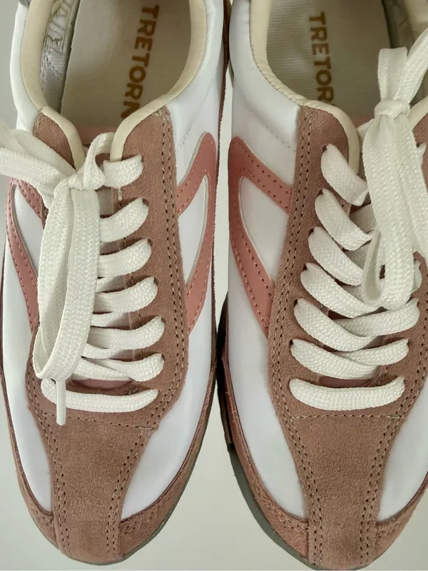 EUC Tretorn Rawlins 2.0 Blush PINK Sneakers Tennis Shoes 7 Retro - Image 5