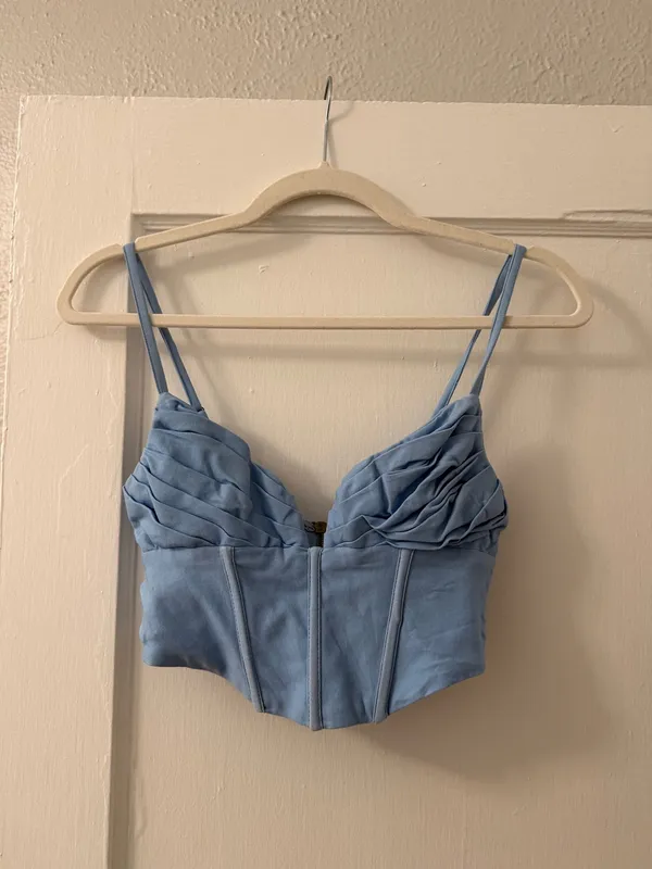 Princess Polly Blue Corset Top - Image 4